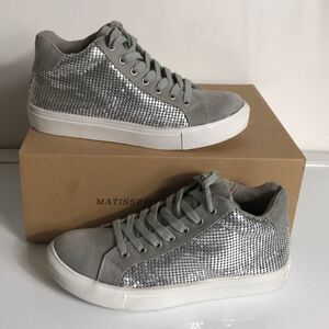 COCONUTS by Metisse Downtown Metallic Mesh Sneakers